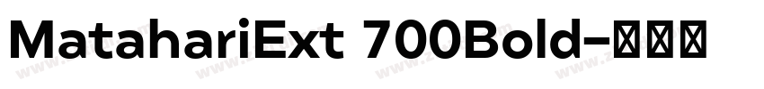 MatahariExt 700Bold字体转换